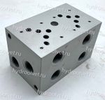 PD10-10A2-AL - двухместная плита для гидравлических распределителей и клапанов NG10