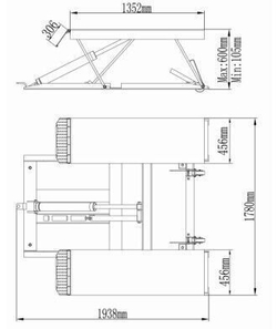 Низкоуровневый передвижной подъемник LR06 2,8 т