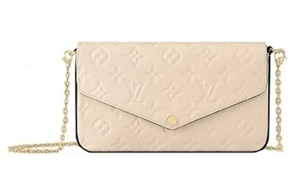 Клатч Louis Vuitton Felicie кремовый