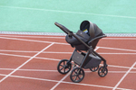Коляска Carrello Vector CRL-6550 Nova DK791 Grey Line с базой Isofix 3 в 1 Pearl Black