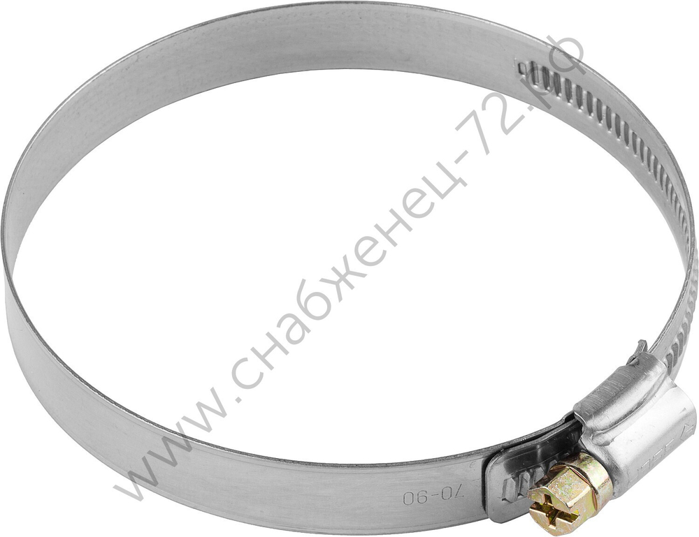 ЗУБР НХ-12Н 100-120 мм, накатная лента 12 мм, хомут нержавеющий, 50 шт, Профессионал (37822-100-120-50)