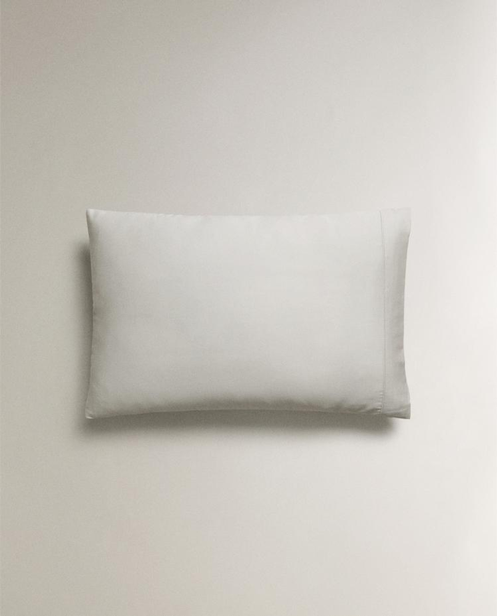 ZARA HOME (300 НИТЕЙ) НАВОЛОЧКА ИЗ ХЛОПКА, СЕРЫЙ