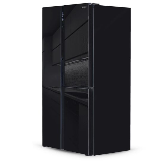 Холодильник Ginzzu NFK-610 Black glass