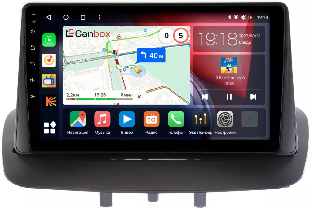 Магнитола для Renault Fluence/ Megane 2009-2017 - Canbox 9215 Qled, Android 10, ТОП процессор, SIM-слот
