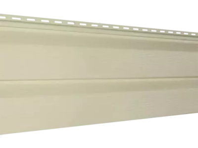 Сайдинг Ю-Пласт "Корабельный брус" кремовый