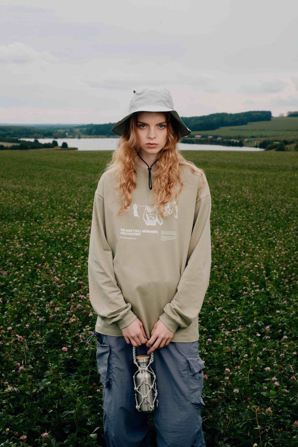 Лонгслив Climber пыльно-зеленый - фото 3