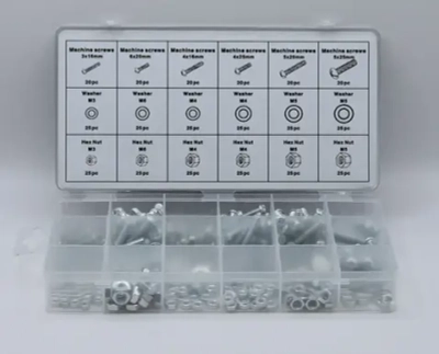 Набор винтов, гаек, шайб, 420 шт