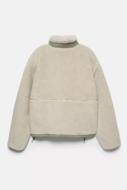 PULL&BEAR Куртка из искусственного меха, песочный