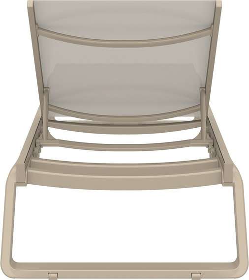 Шезлонг алюминиевый Tropic, бежевый