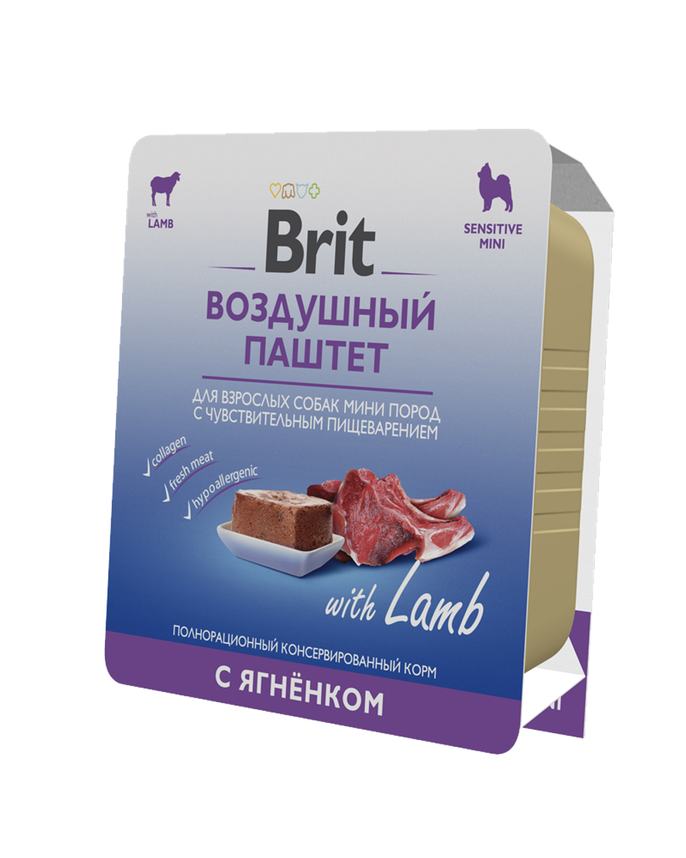 Brit Premium Воздушный паштет для собак мини пород Ягнёнок 100гр.