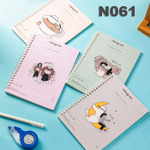 Записная книжка DELI "Stangram" на спирали, А5, 60 листов в линейку, ассорти