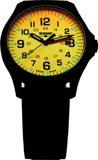 Швейцарские тактические часы Traser P67 OFFICER PRO GUNMETAL Orange 107433