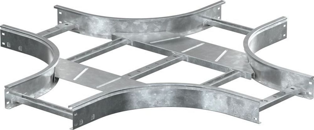 Ответвитель для лотка Х-образ. 80х600 R300 HDZ LESTA IEK CKR04-4-080-600-HDZ