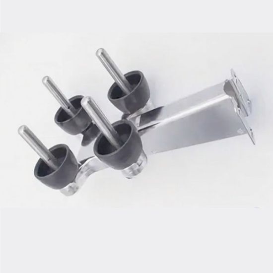 Приемное устройство доильного аппарата (стенд промывки) нерж с кронштейном (Китай)