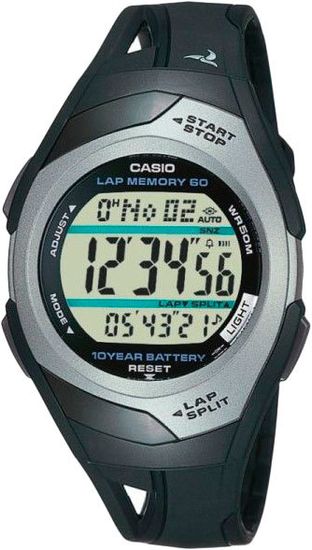 Наручные часы Casio Collection STR-300C-1V с шагомером