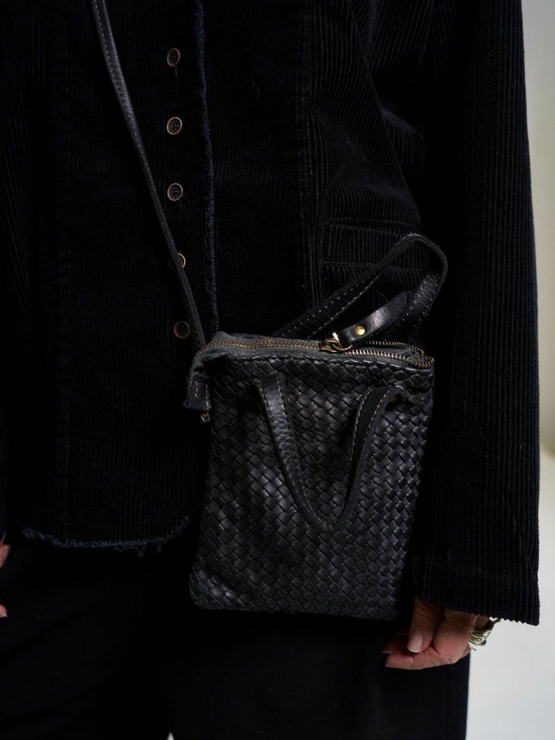 Crossbody, ballerina vintage, Piccolo (черный)