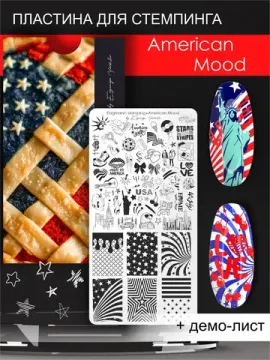 Пластина для стемпинга ENIGMANIC Stamping American Mood