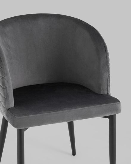 Стул Оскар велюр серый 4 шт