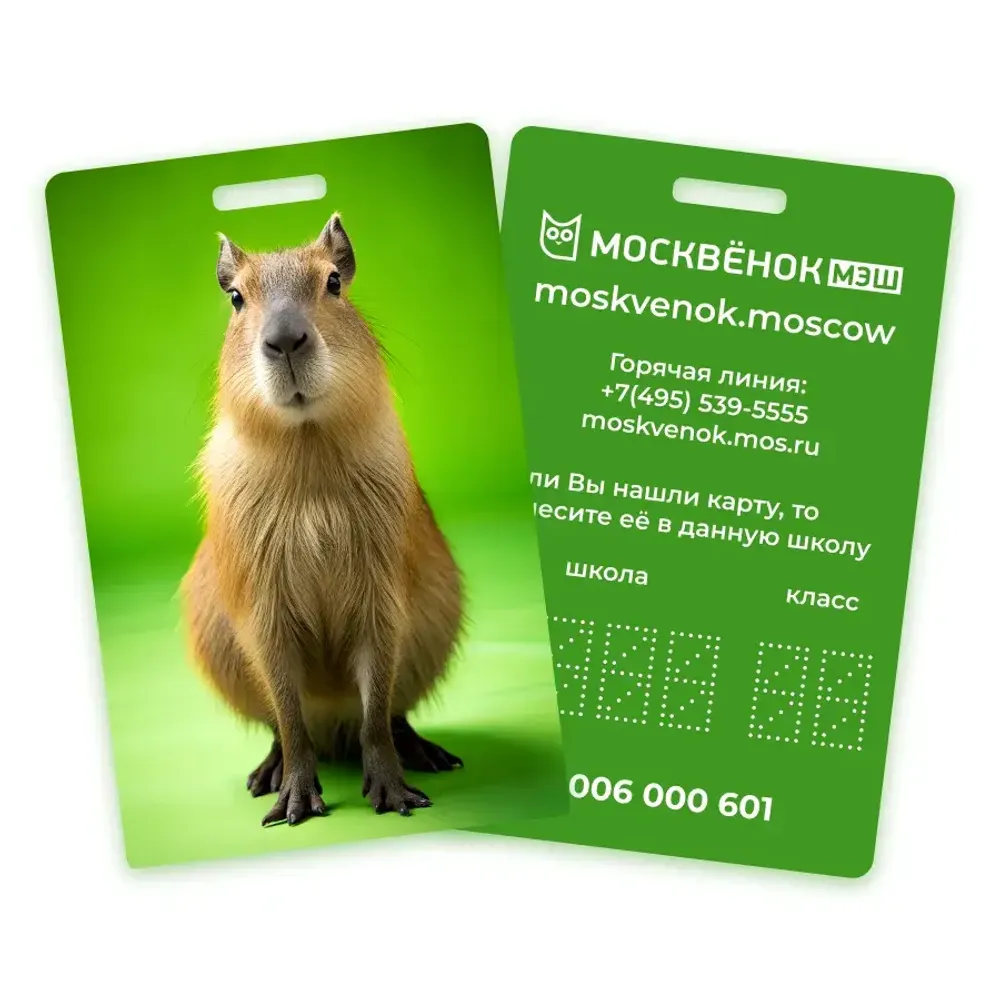 Карта Москвёнок ANIMALS №11 (проход + питание)