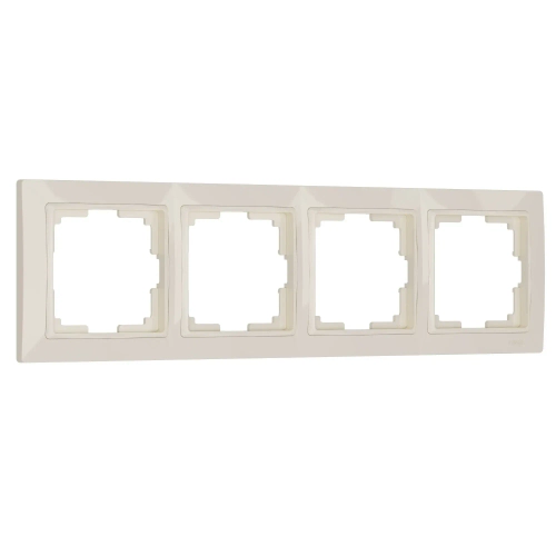 Рамка на 4 поста Snabb Basic (слоновая кость) W0042003