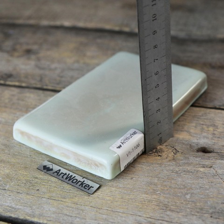 Смальта бежево-зелёного цвета, 600 гр, в кирпичиках V1-1106