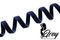 061 Ворсовая тесьма для каркасов 10 мм, темно-синий 061