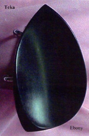 VC05Eh-4/4 Подбородник для скрипки, модель Teka, крепление Hill, черное дерево, WBO