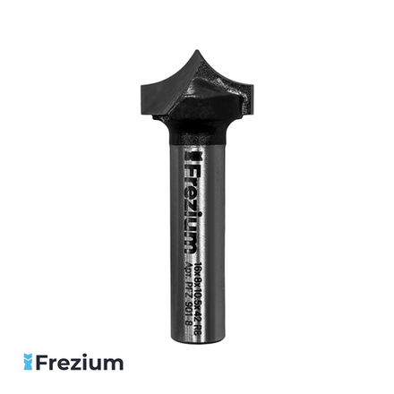 Пазовая фасонная фреза по дереву "Frezium" 16x8x10.5x42 R8; PFZ-901-8