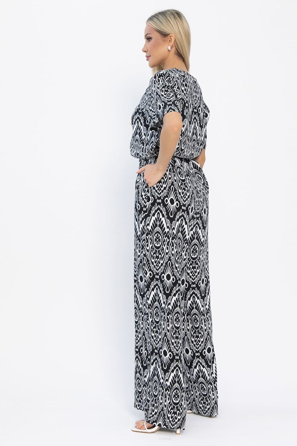 Комбинезон Сайрес (черно-белый) К13615-7М LT Collection