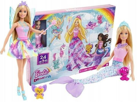 Кукла Barbie Mattel Dreamtopia Fantasyland - Адвент-календарь куклы Барби Страна фантазий HGM66