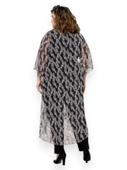 Удлиненная туника из шифона Веточки