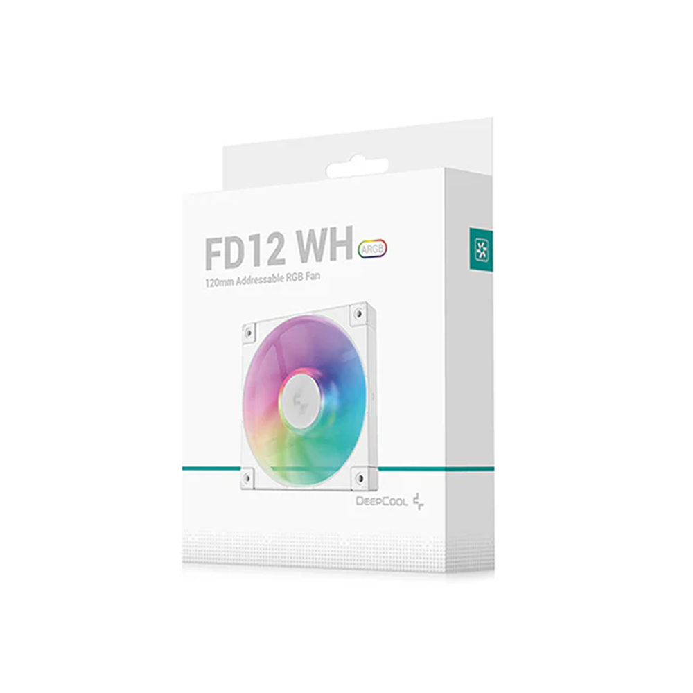 Кулер для компьютерного корпуса Deepcool FD12 ARGB WH