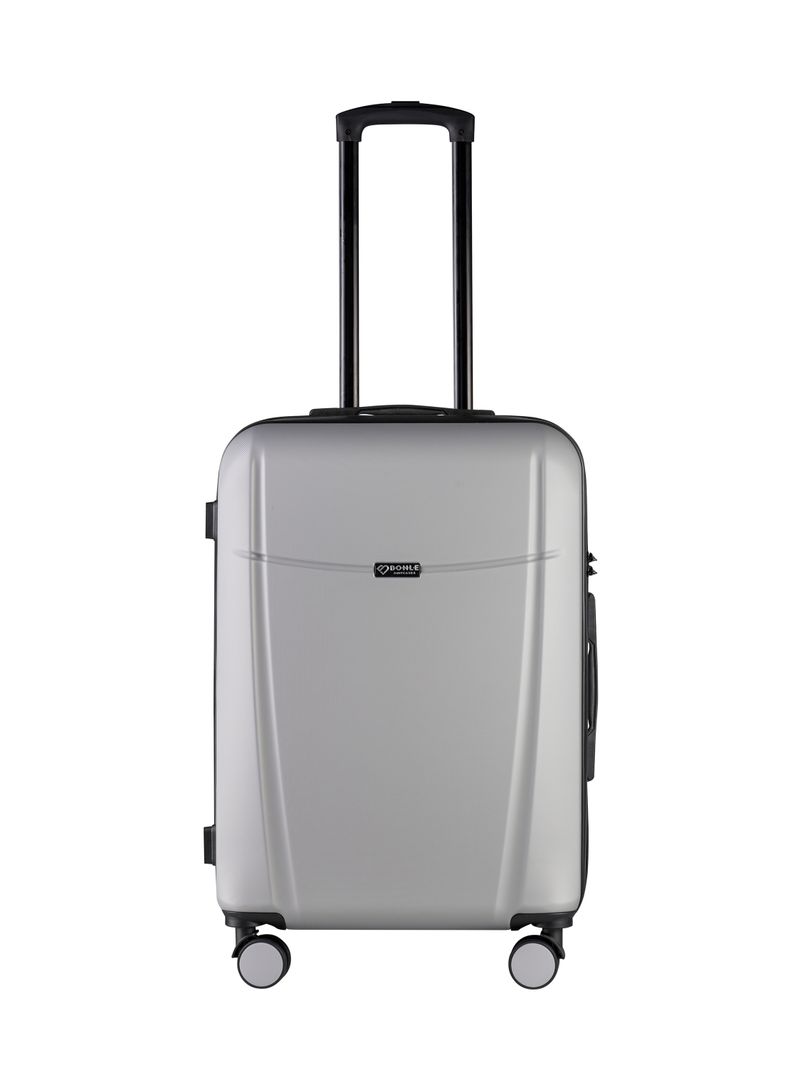 Чемодан Bonle размер М Серебристый