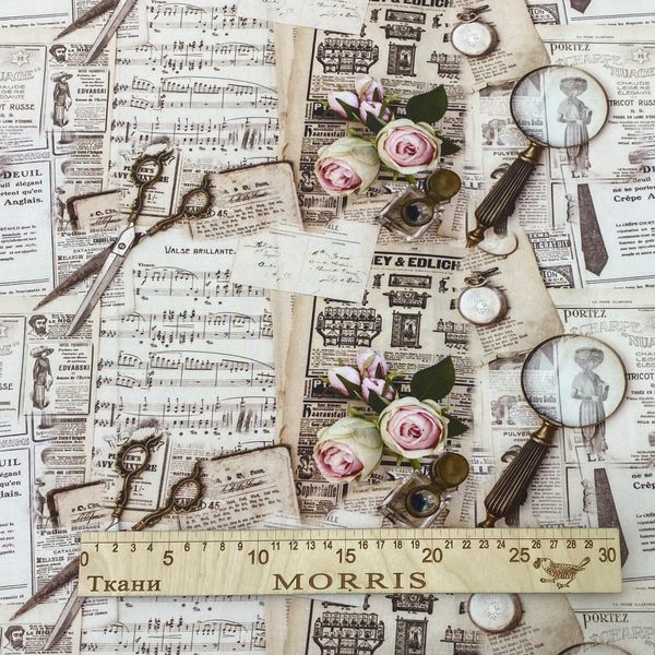 МОДА ВИНТАЖ - РОЗЫ , отрез 90 см, Handmade Fabrics 100% хлопок 4
