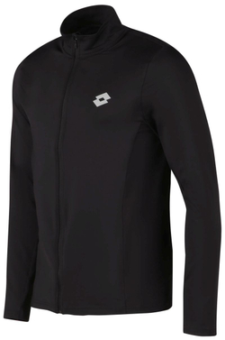 Мужская теннисная кофта Lotto Running Sweat Full Zip - all black