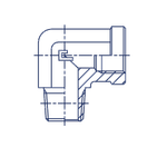 Штуцер FSC90 BSP 1/2" BSPT 1/2"