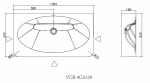 Раковина Vincea Caprise VCB-4CA100MWG белый матовый/серый матовый