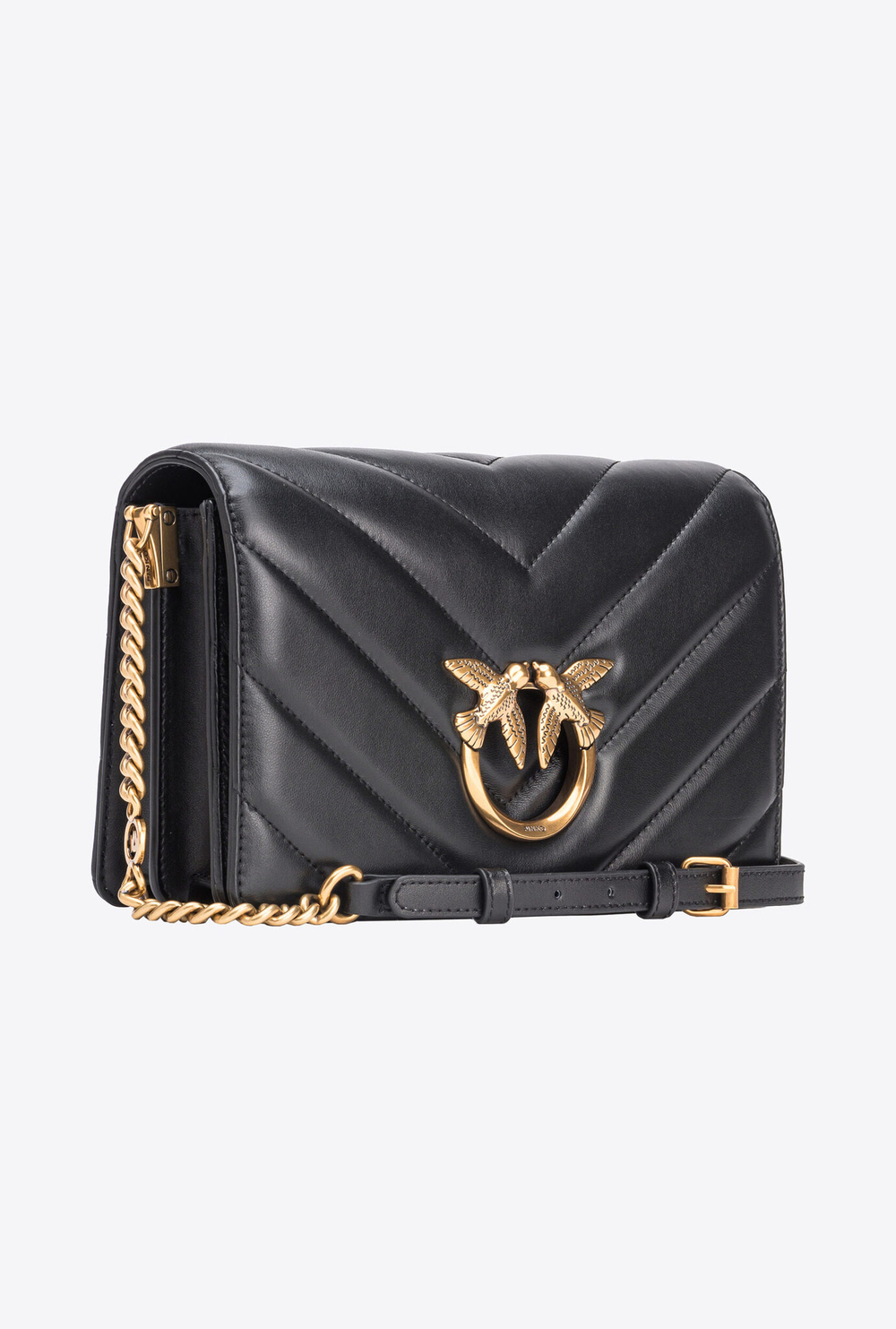 CLASSIC LOVE BAG CLICK BIG CHEVRON – black