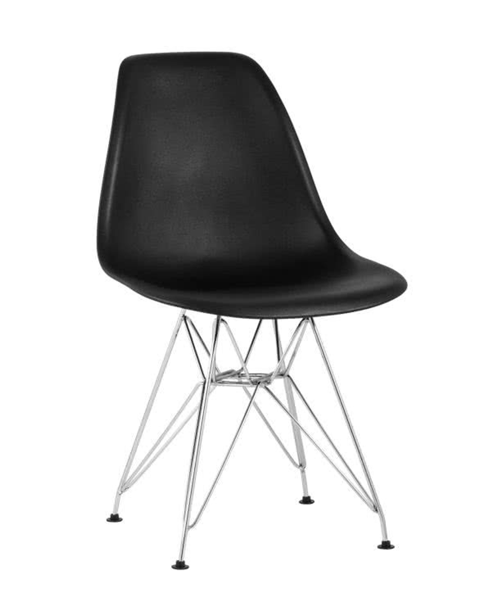 Стул Tuscany в стиле Eames черный/хром