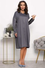 Платье Хюгге (темно-серое) П14121-25М LT Collection (Акция)