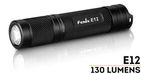 Фонарь Fenix Мод. E12 V2.0 (160лм-68м)(светодиод: Cree XP-E2)(29г)(от 1шт.AA - в комплекте)