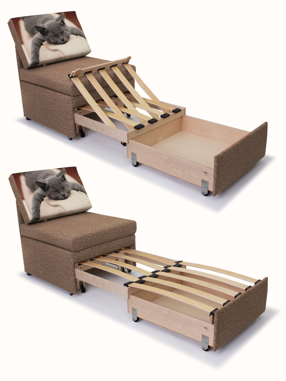 Кресло-кровать "Миник", купон Котенок спит