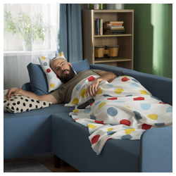 IKEA BRUKSVARA  (ИКЕА БРУКСВАРА)  -  Одеяло, разноцветное/узорчатое, 120x160 см