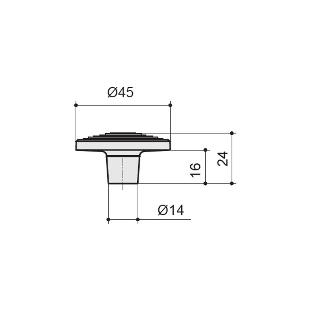 Ручка-кнопка, отделка бронза античная
