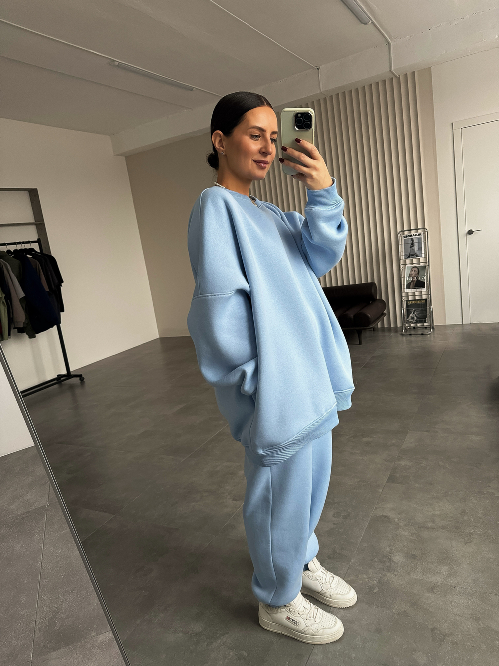 Костюм нежно-голубой утепленный