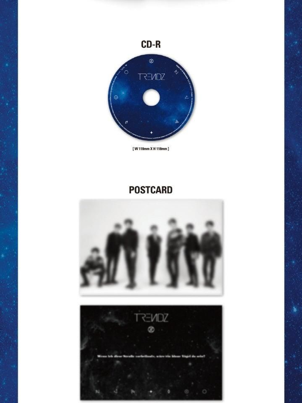 Альбом TRENDZ - BLUE SET Chapter 1. TRACKS 1st Mini Album