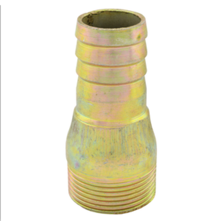 Штуцер стальной анодированный, наружняя резьба Ø 50мм-45мм