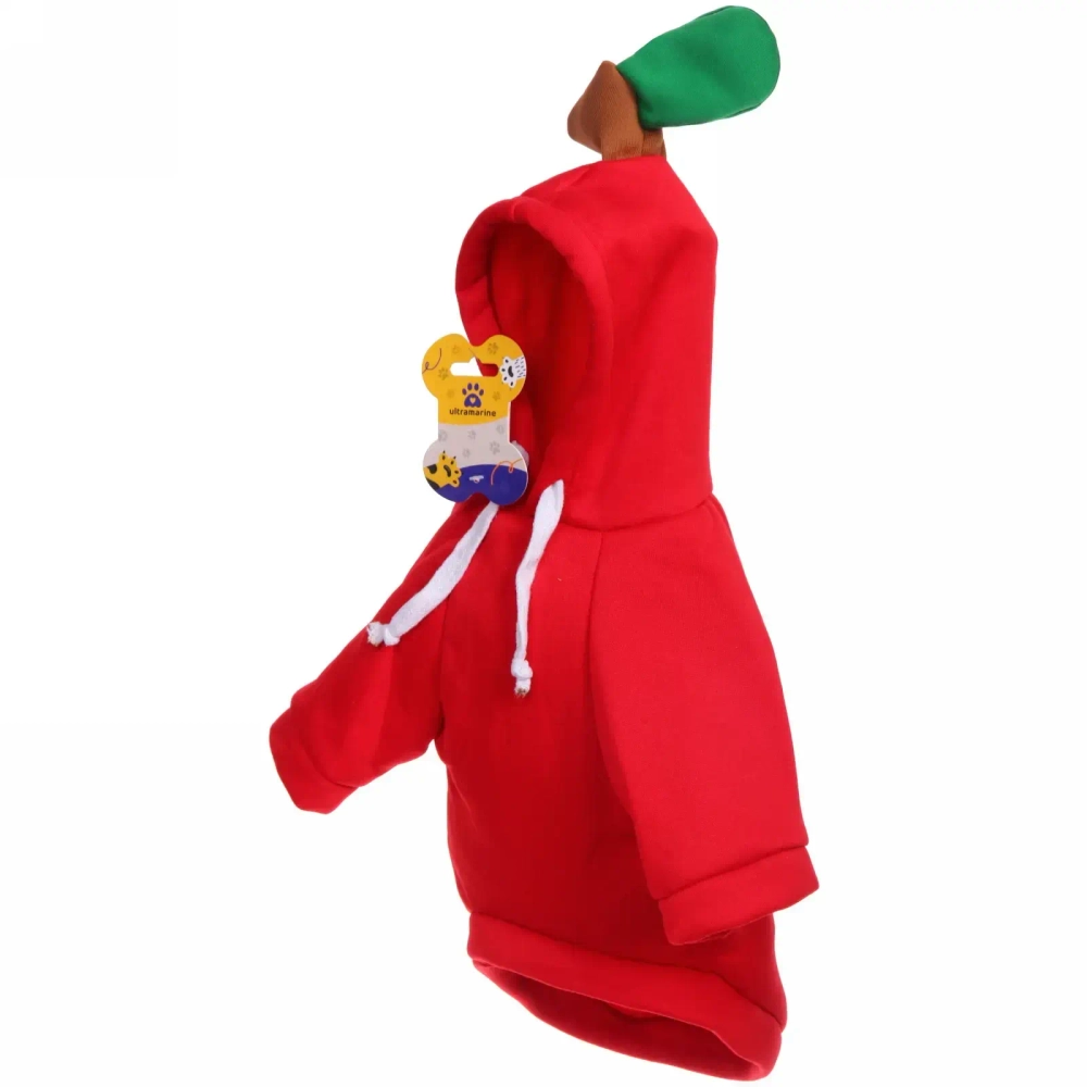 Кофта-толстовка для собаки «Wonderful style-Яблоко» с капюшоном, размер S (38*25*22см) Ultramarine