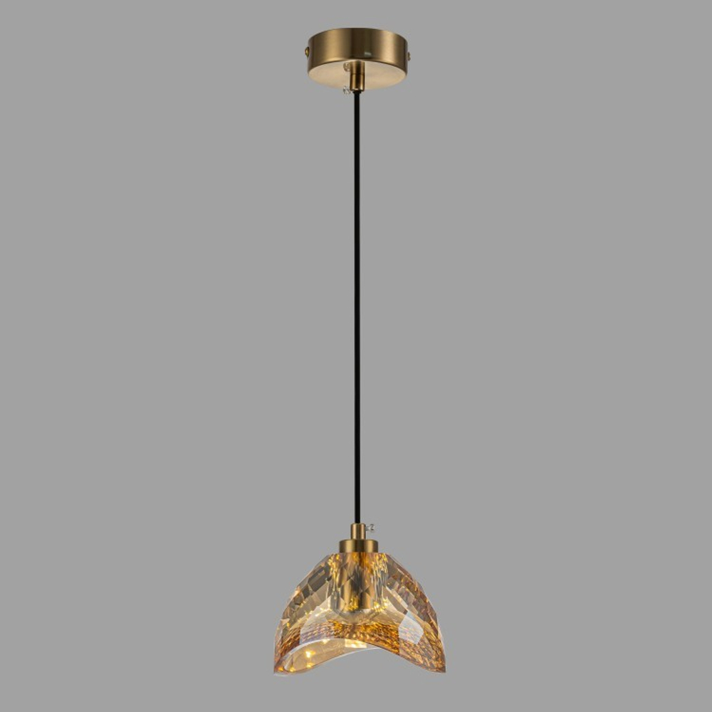 Подвесной светильник Belfast Millfield D33331-1 GL CA Янтарный