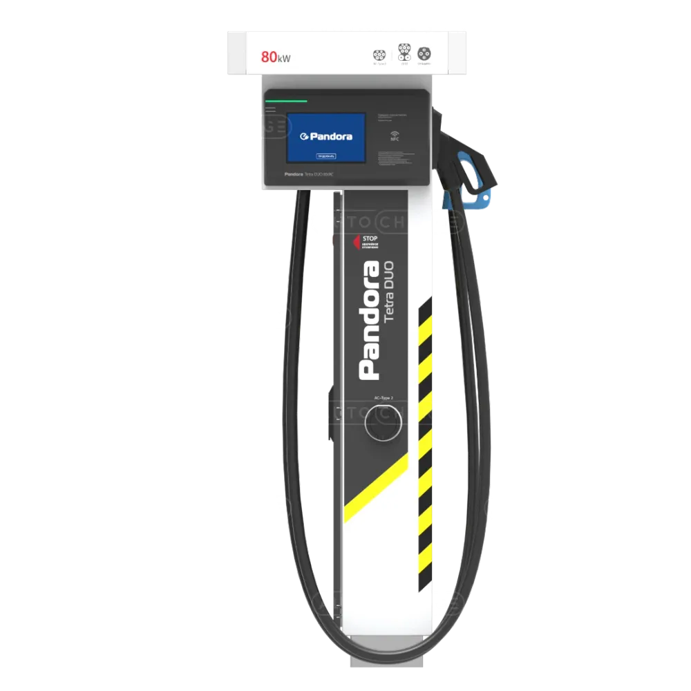 Зарядная станция Pandora Tetra DUO 80/22 CCS Combo2 + GB/T + розетка Type2 22кВт
